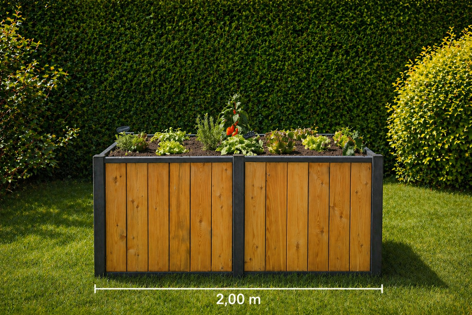 Hochbeet 2x1 Meter